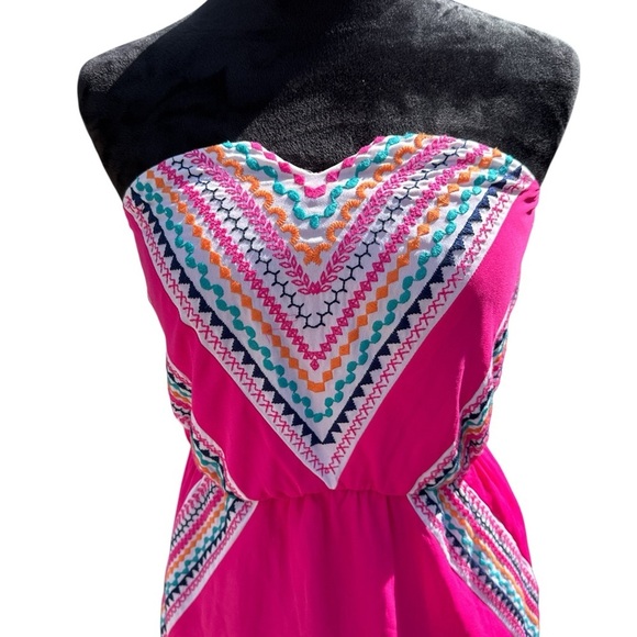 My Michelle Pink Strapless Women Dress Size Small - Picture 2 of 11